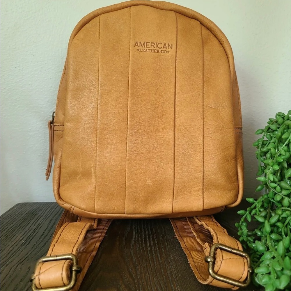 AMERICAN LEATHER CO SMALL BROWN BACKPACK NEW WITH TAGS
